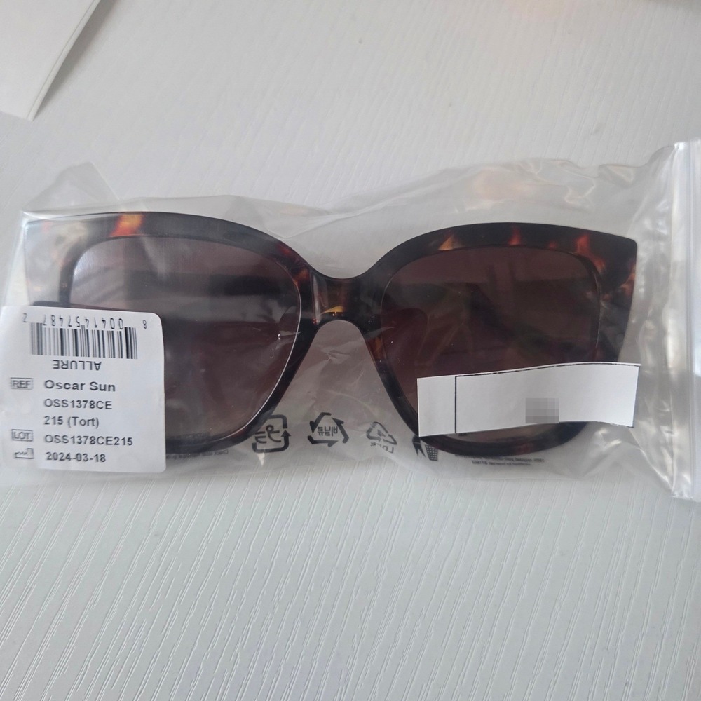 Oscar de la Renta Oversized Tortoise Square Sunglasses Gradient Brown Lenses - Picture 8 of 16
